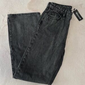 NWT PLT Washed grey straight leg jeans